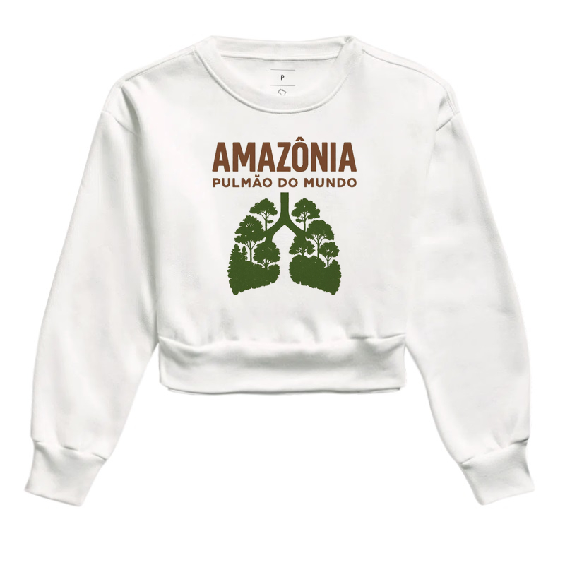 Camisa "AMAZÔNIA, PULMÃO DO MUNDO !"