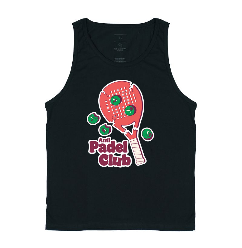 Camiseta Anti Padel Club Raquete Quebrada