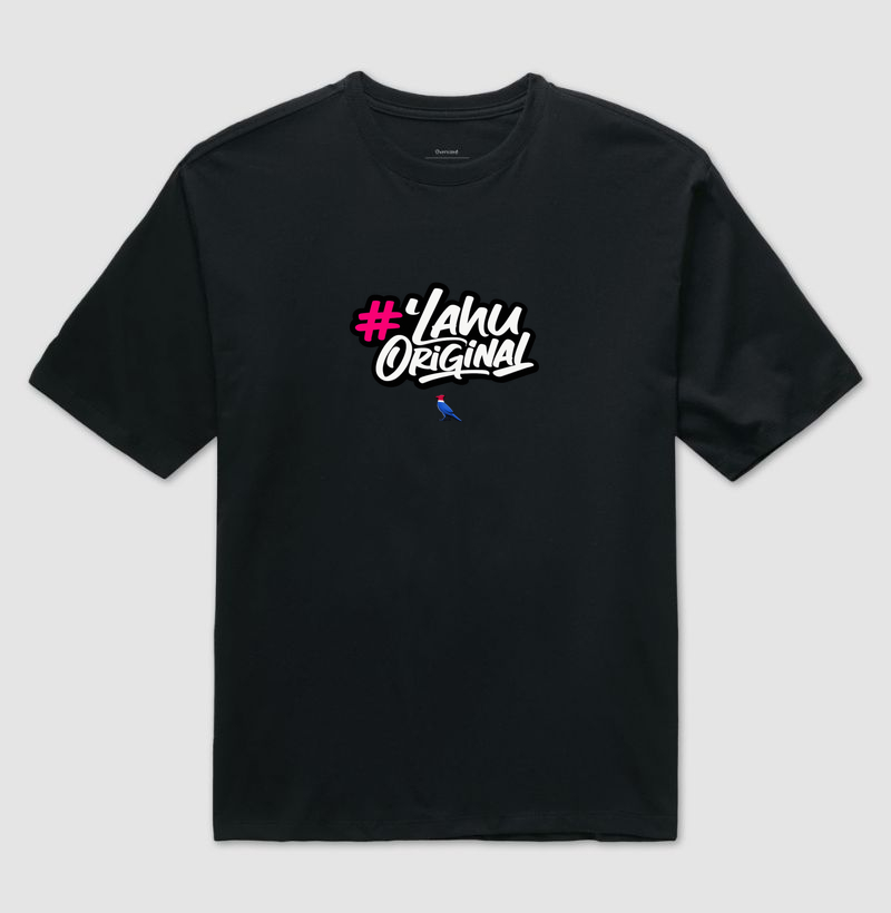 Mostre sua autenticidade com a estampa #’Lahu Original — um design vibrante que combina atitude e estilo.  - Camiseta Oversized