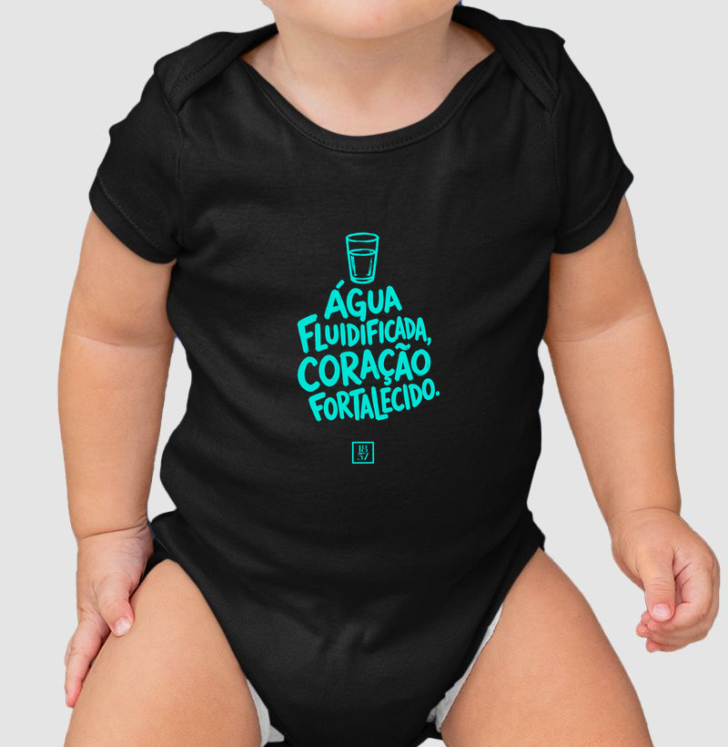Camiseta Água Fluidificada, Coração Fortalecido