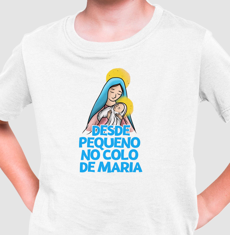Desde pequeno no colo de Maria