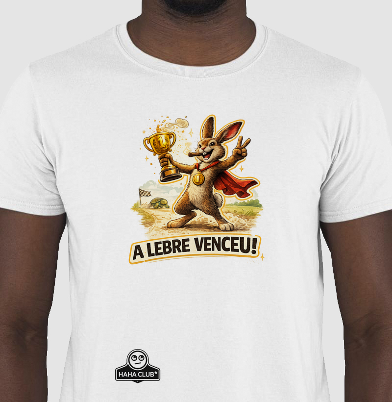 Camiseta A Lebre Venceu