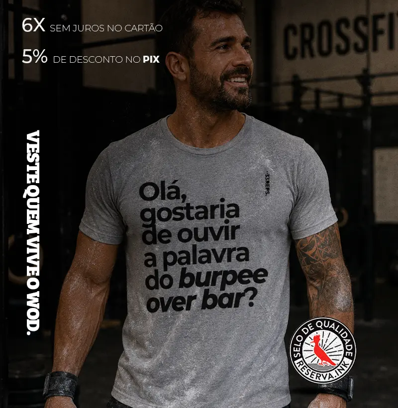 Palavra do Burpee Over Bar