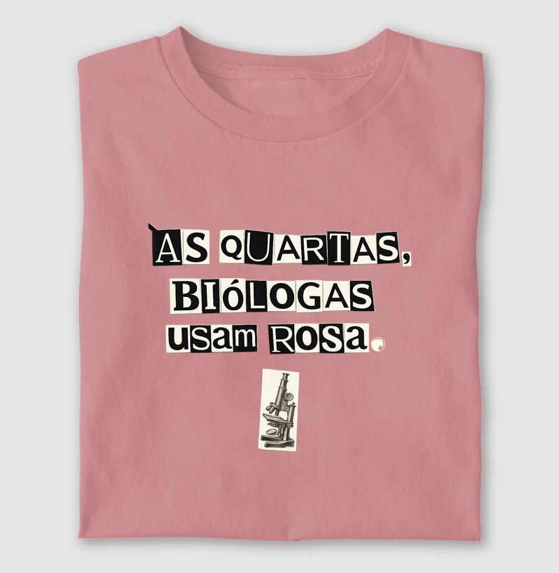 Às quartas, biólogas usam rosa