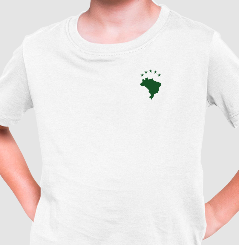 Camiseta Infantil Mapa do Brasil