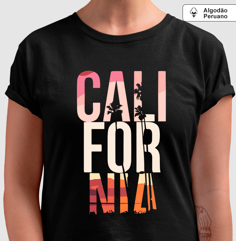 Camiseta Algodão Peruana - Califórnia
