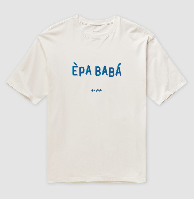 oversized OXALÁ saudação unissex