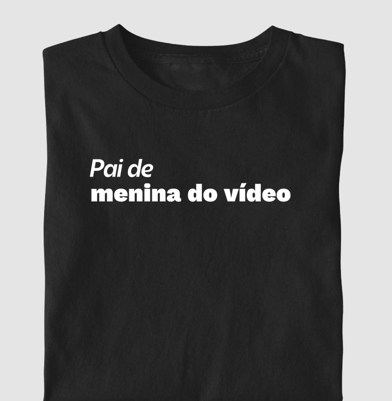 Pai de menina do vídeo