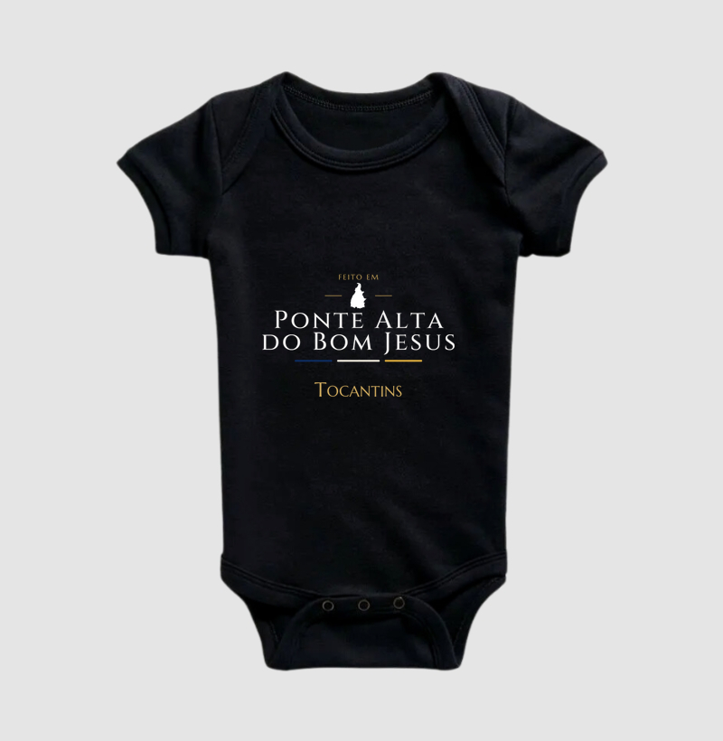 Feito em Ponte Alta do Bom Jesus TO - Body Infantil
