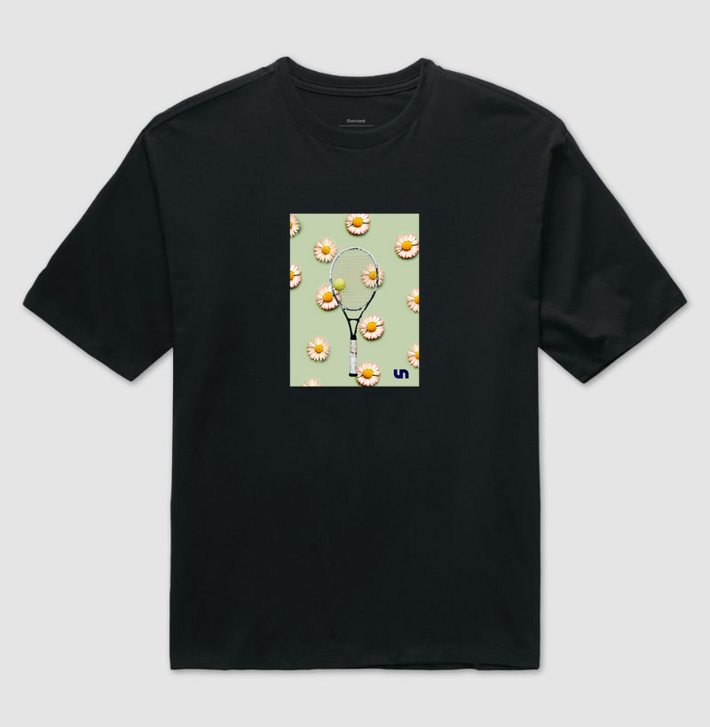 Floral Raquete de tênis