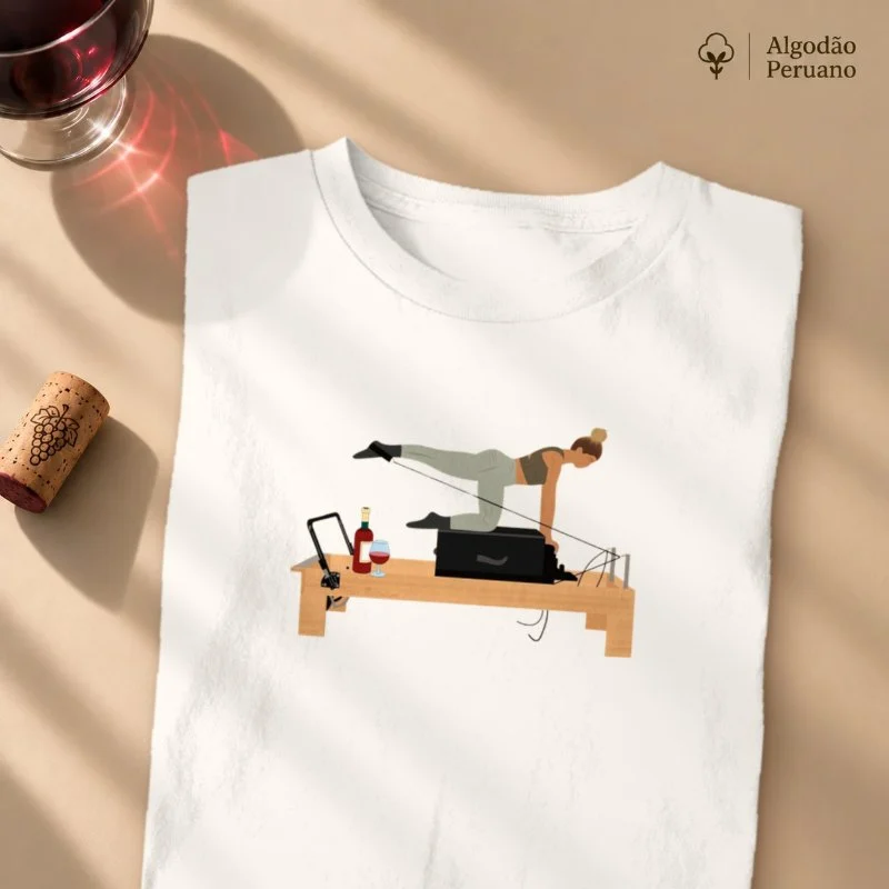 Camiseta Pilates & Wine
