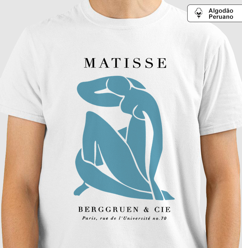 Camiseta Matisse Berggruen Paris Algodão Peruano Premium 