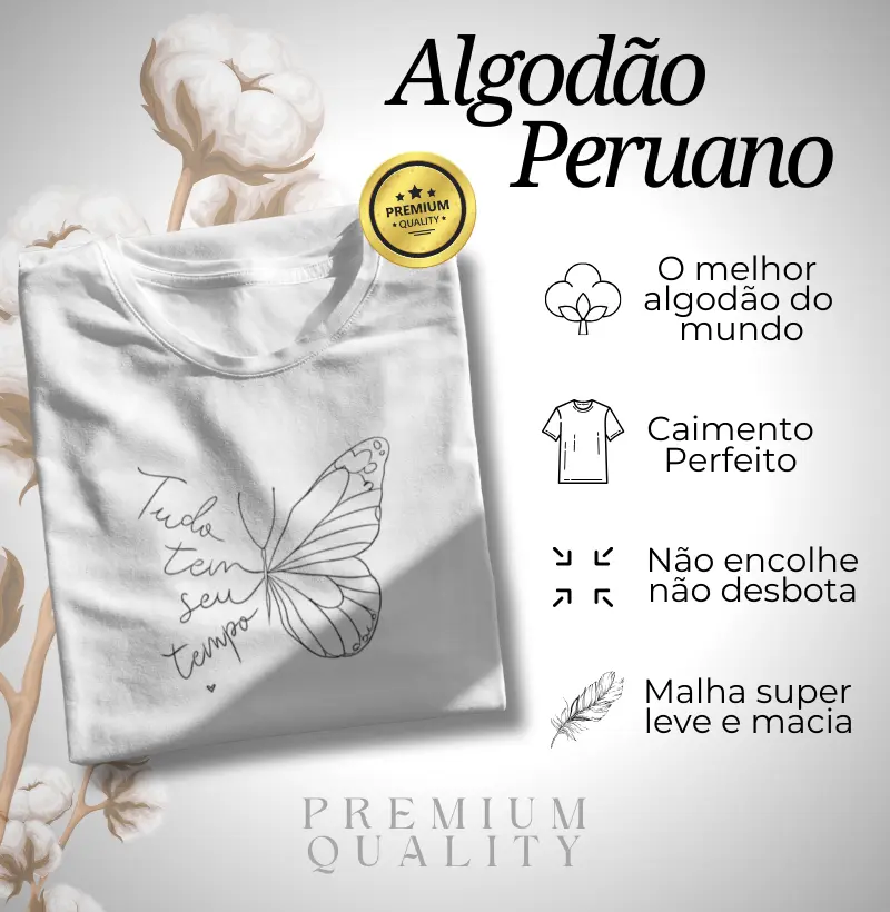 Algodão Peruano - Butterfly