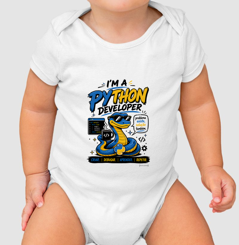 Body Bebê I’m a Python Developer — Problema Existe, Solução Também