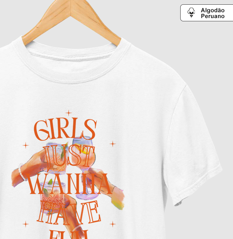 Camiseta Algodão Peruano - Girls Just Wanna Have Fun — Cyndi Lauper