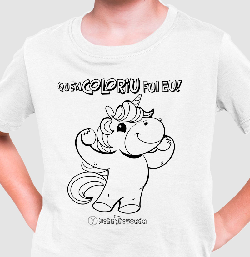 Quem coloriu fui eu! Unicornio 