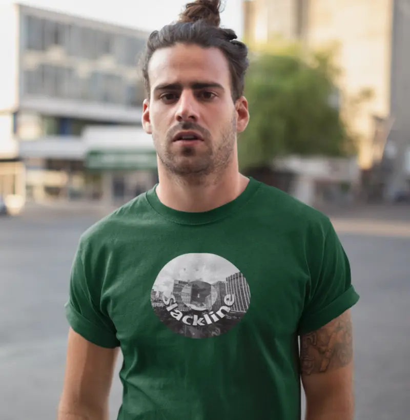 Camiseta Masculina SLACKLINE DISCO (2) (Diversas Cores)