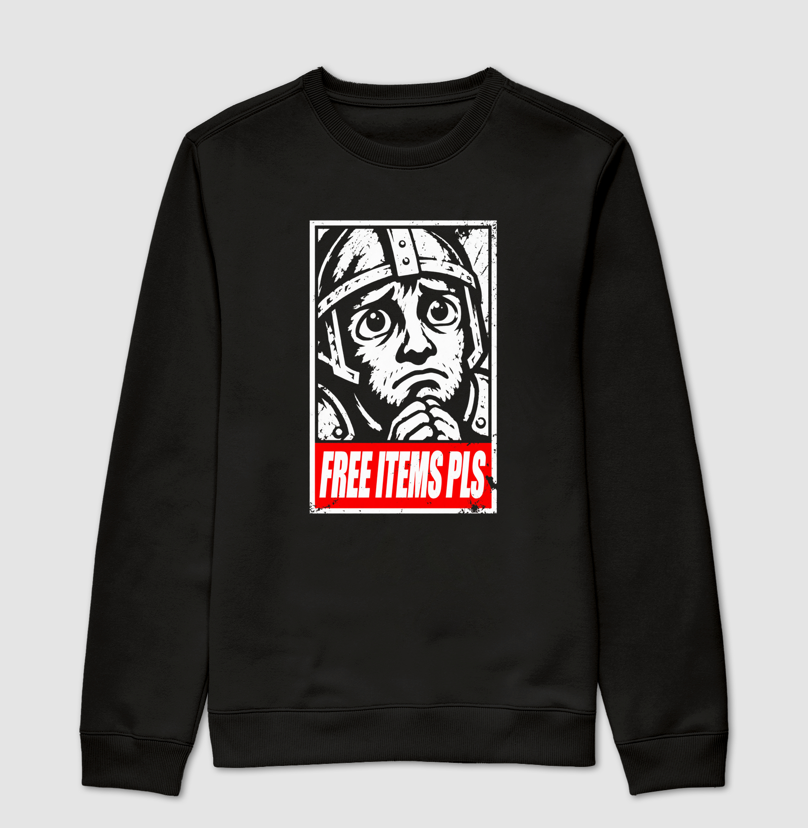 Free Items Pls - Centralizada - Suéter Moletom