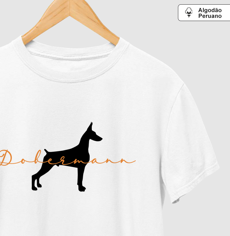 Dobermann Silhueta Laranja