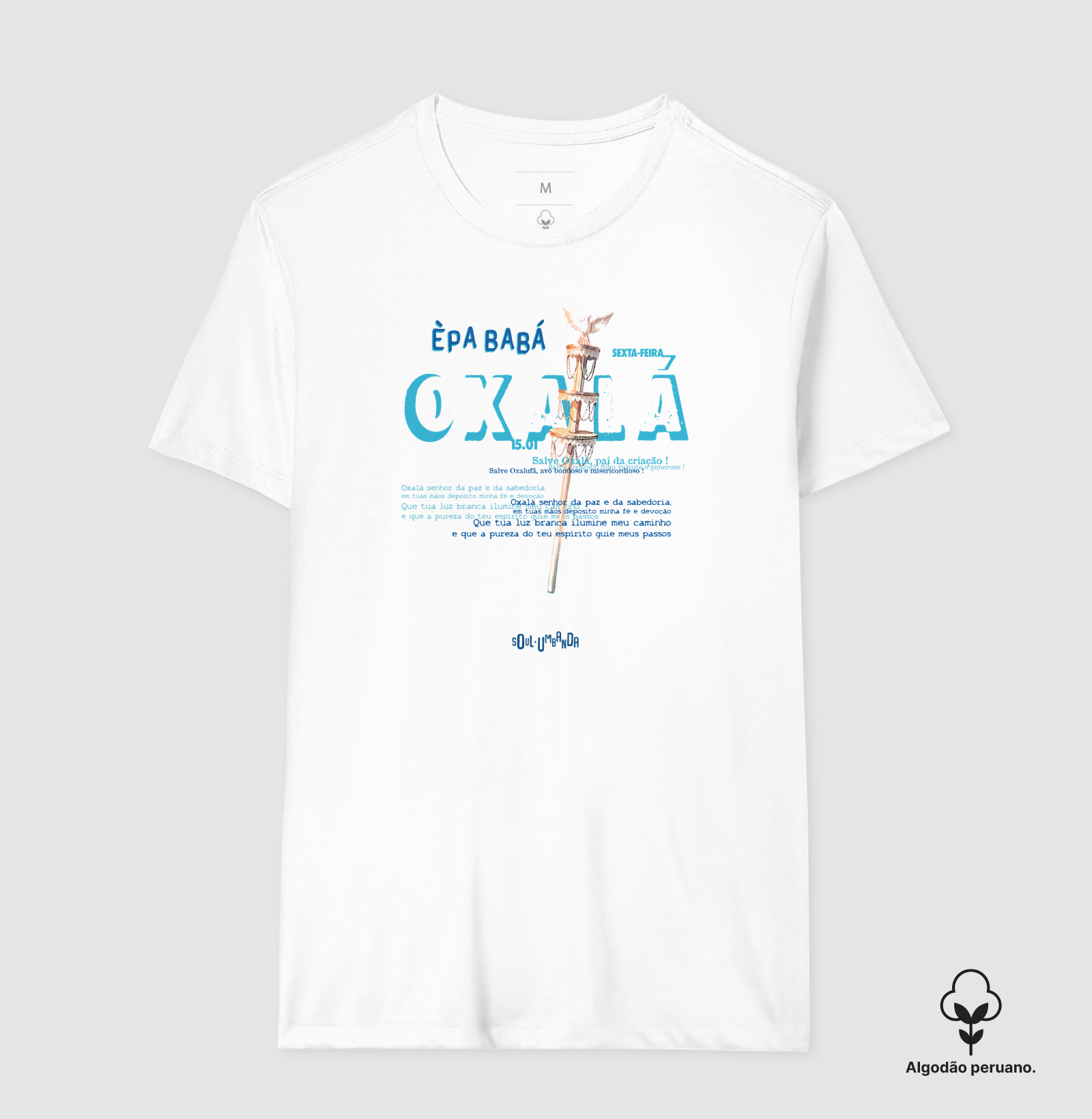 camiseta OXALÁ oração