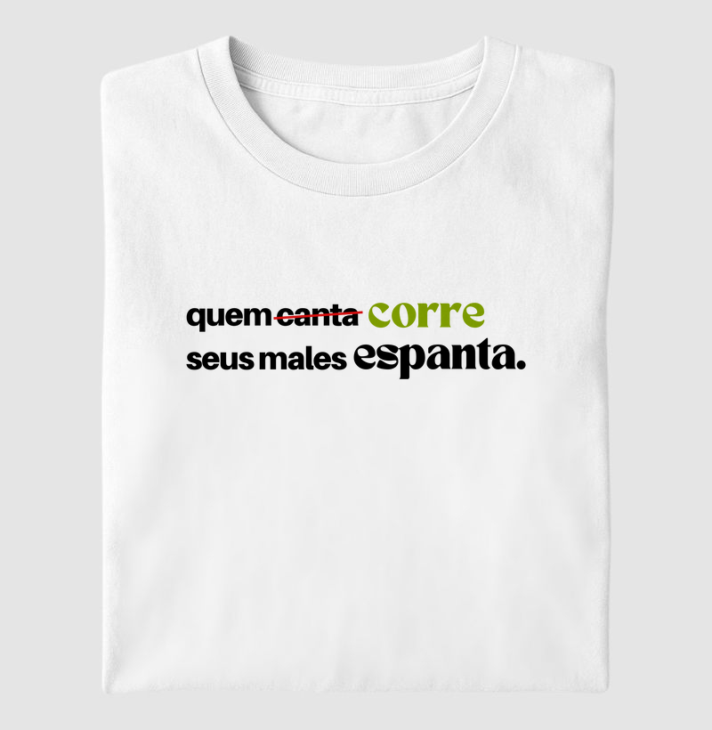 Camiseta Quem Corre