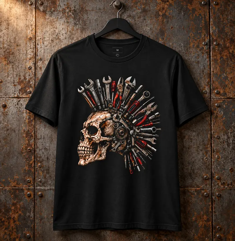 Skull Punk Tools - Camiseta