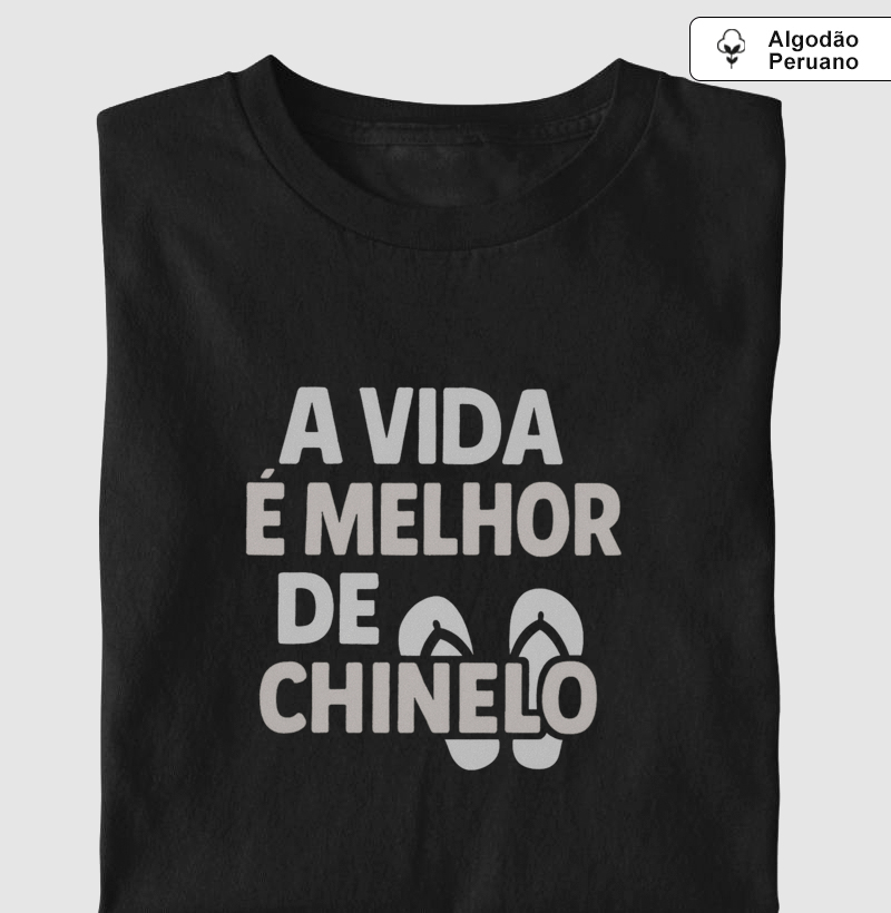 De chinelo é bem melhor