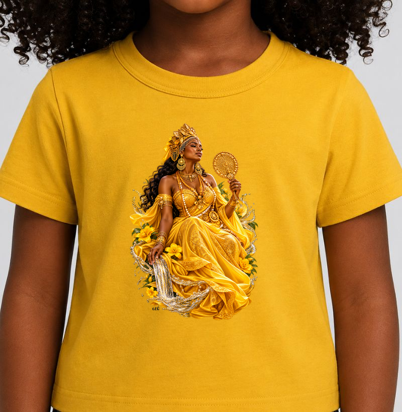 Oxum - Amor, Beleza e Prosperidade - Camiseta Infantil