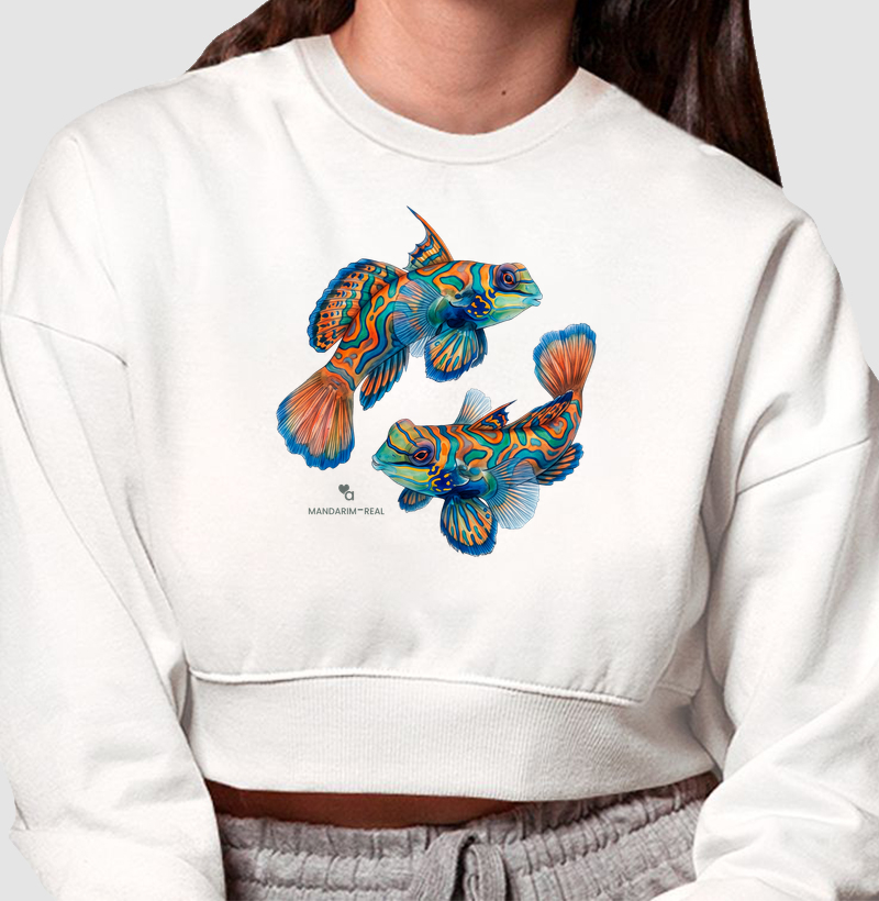 Peixes - Mandarim Real - Moletom Cropped