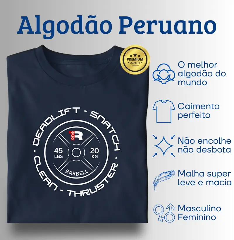 Deadlift, snatch, clean e thruster