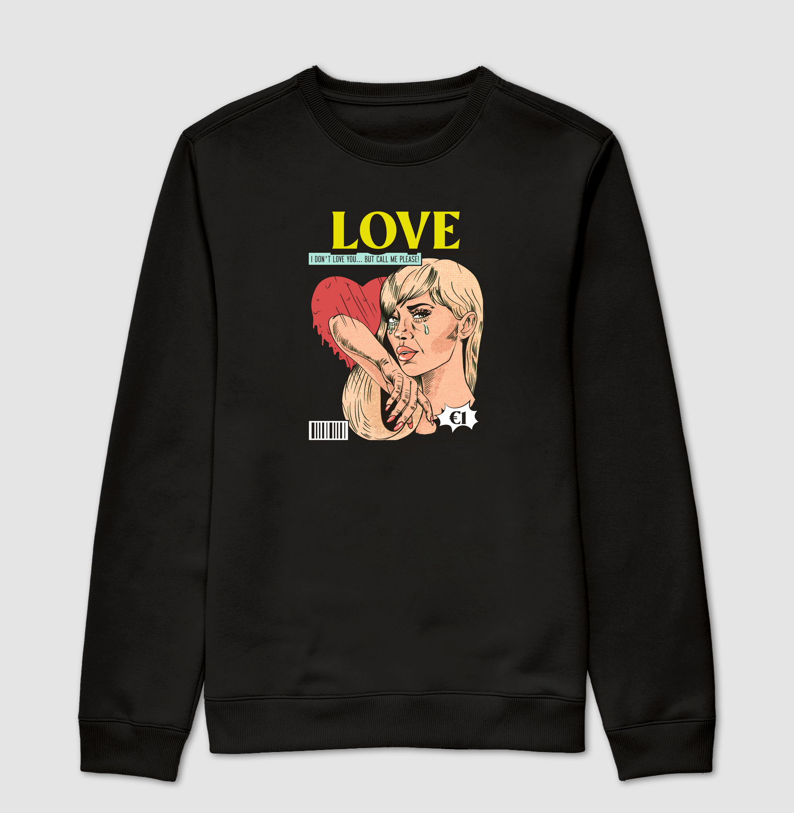 Moletom Careca Do Not Love You - Preto