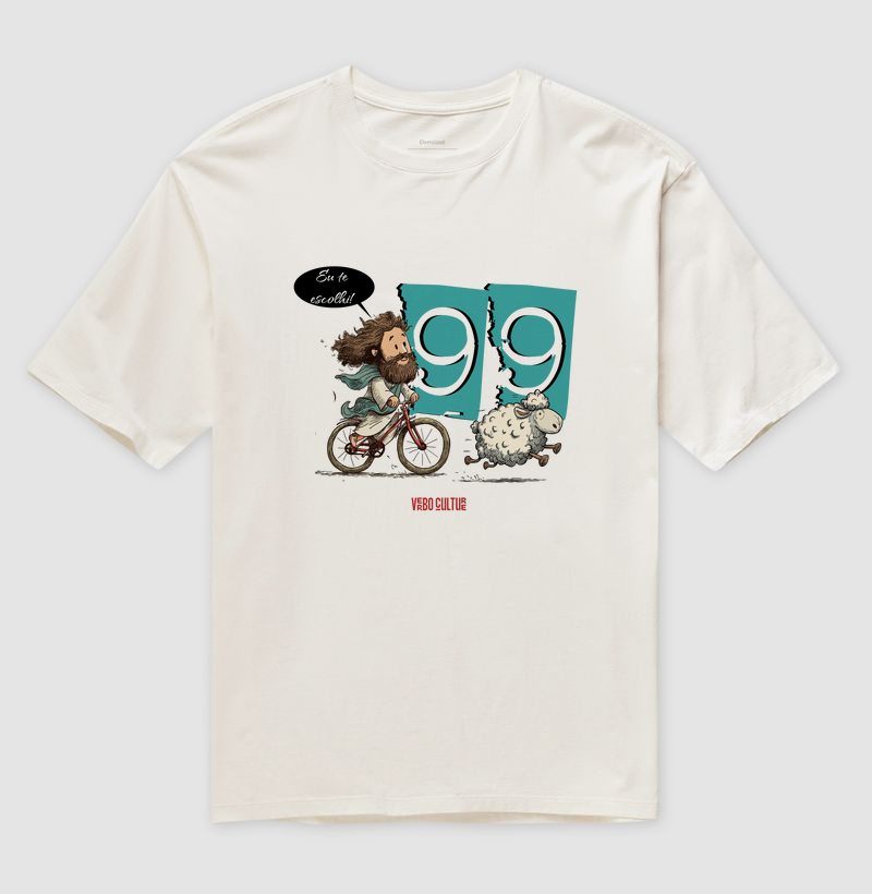 CAMISETA OVERSIZED "EU TE ESCOLHI"