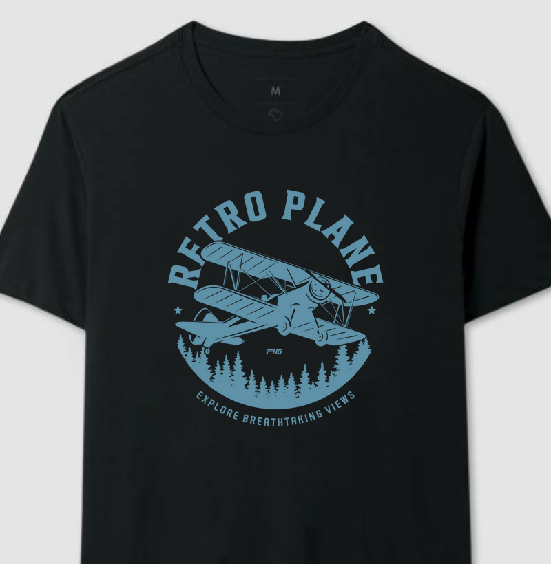 Camiseta Retro plane