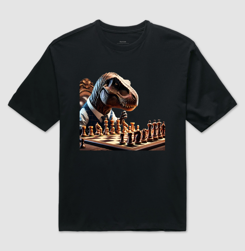 T-Rex jogando xadrez