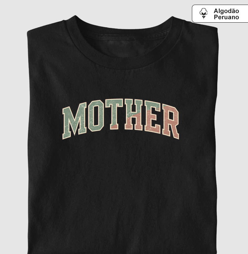 Camiseta Nevada "Mother" Estilo Universitário Retrô