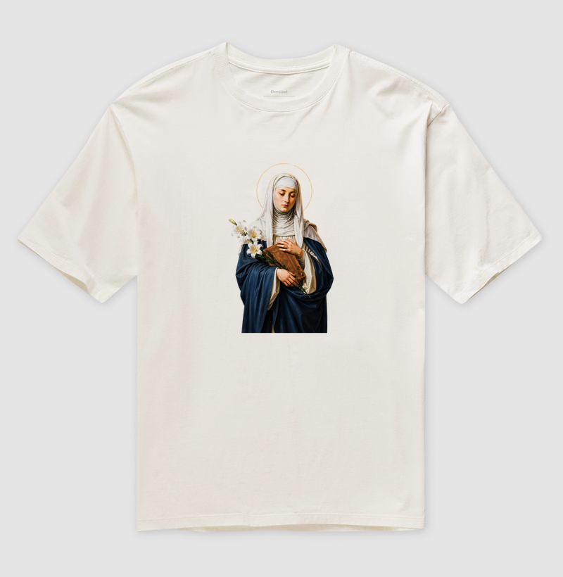 Camiseta Oversized Santa Catarina de Sena