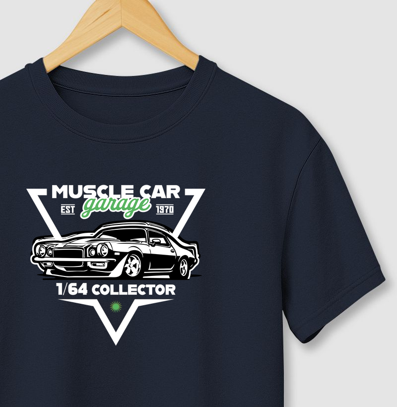 Camiseta colecionador miniatura muscle cuscle car 1/64