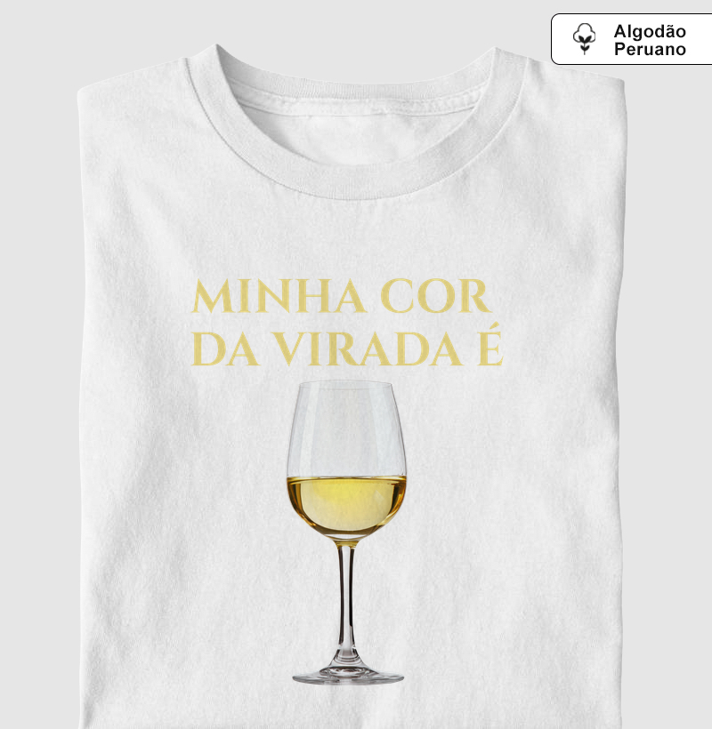 Camiseta Cor da Virada - Branco - Camiseta Algodão Peruano
