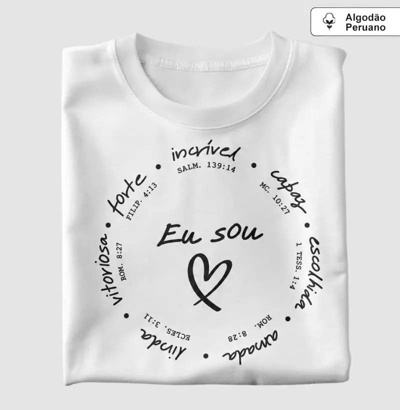 Camiseta Cristã Eu Sou