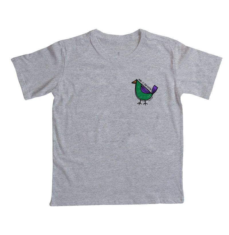 Camiseta Infantil - "look at the birds"