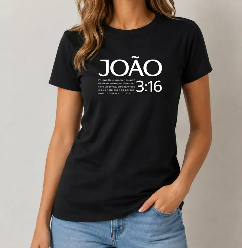 Camiseta Feminina João 3:16