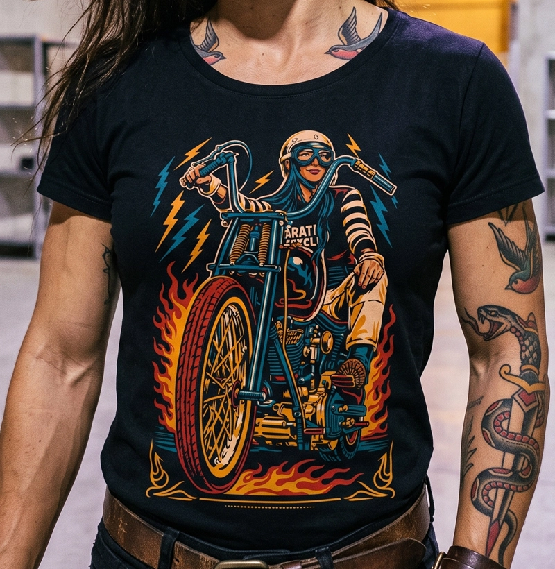 Ela Pilota. O Resto Acompanha. 🏍️🔥