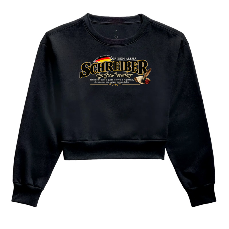 Schreiber  - Cropped Moletom