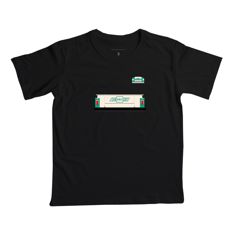 Chevrolet Brasil Traseira e mini frente - Camiseta Infantil