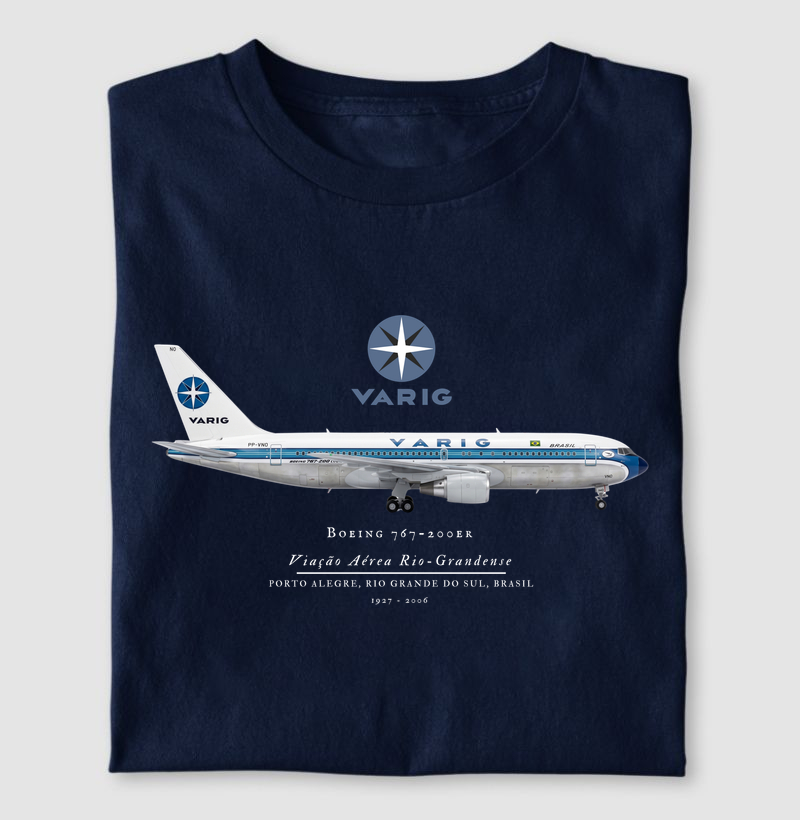 Boeing 767-200ER - Varig - Camiseta
