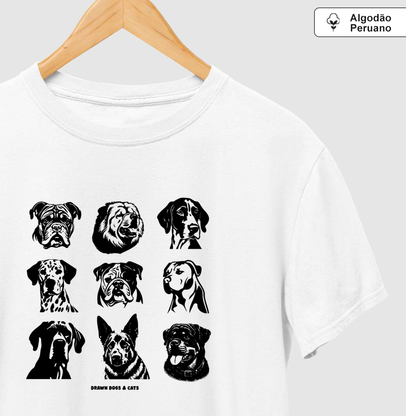 Nove cachorros de raças grandes