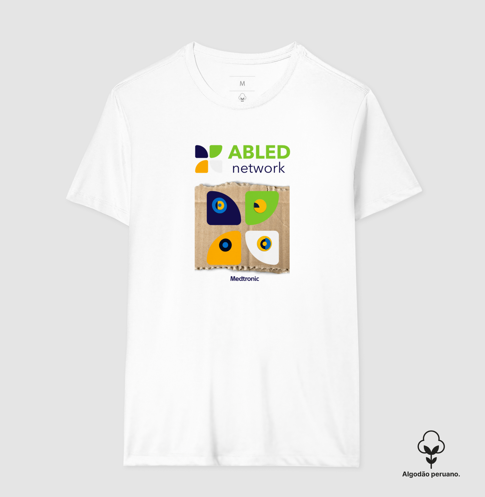 Abled Branca - Camiseta Algodão Peruano
