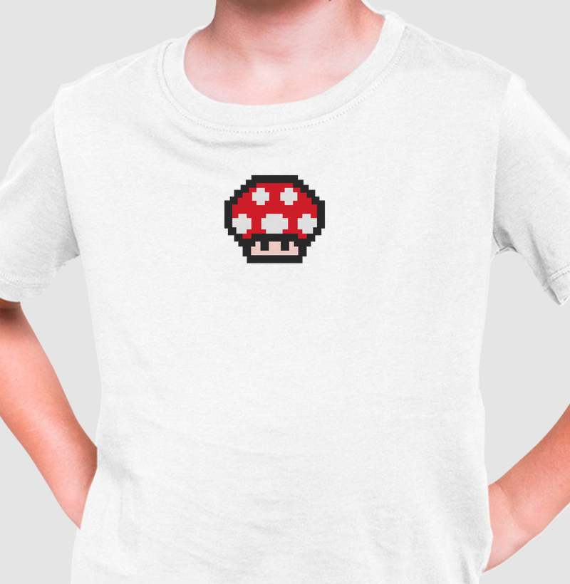 cogumelo mario (mushroom) - Camiseta Infantil