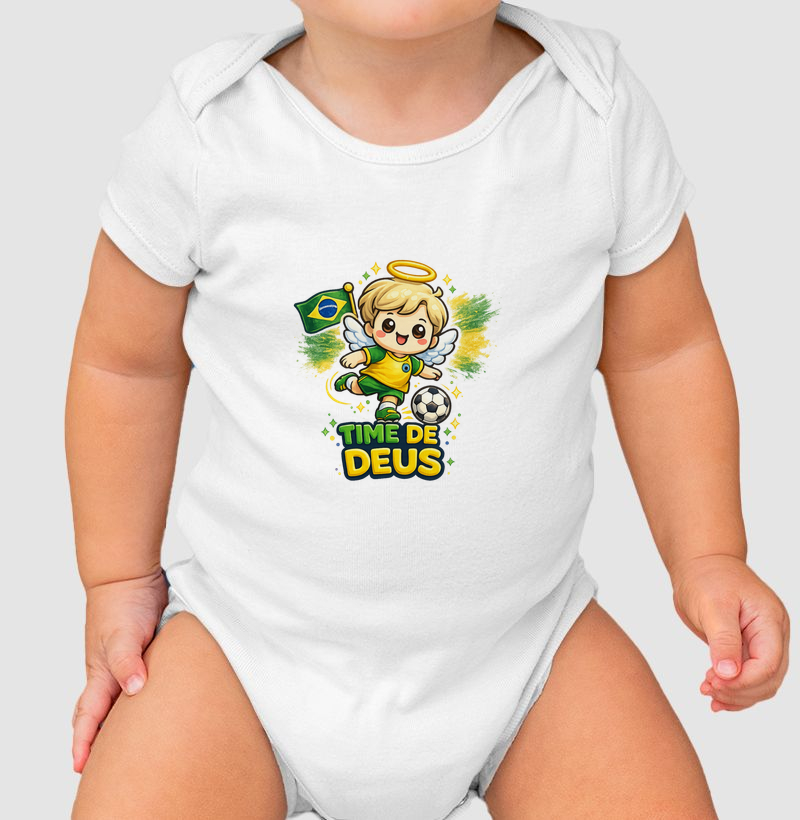 Body Infantil Time de Deus