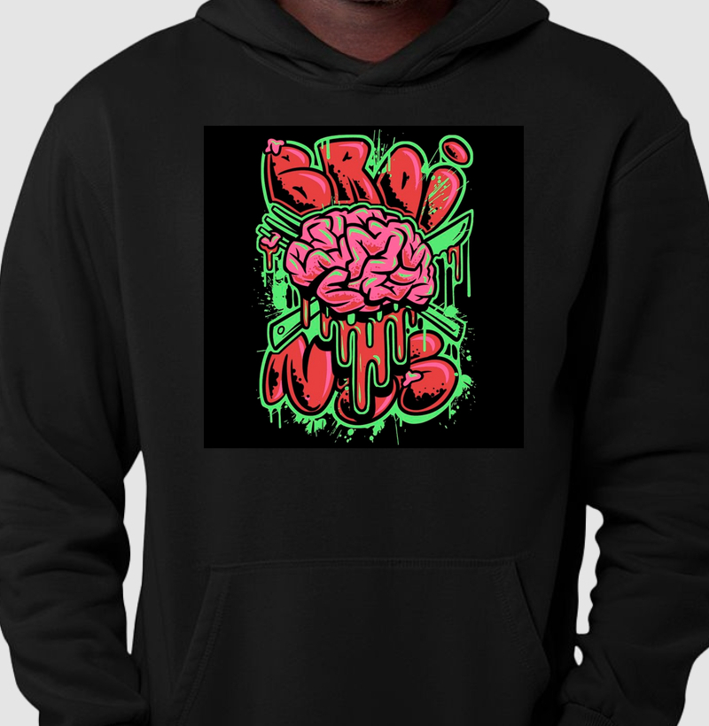 Moletom "Brain Drip" - Edição Street Art